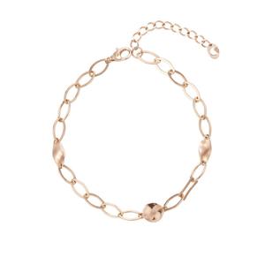 [티르리브] 14K 핑크골드 오벌 포인트 체인 팔찌 TBJK4P09913M