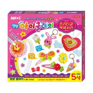 15000 아모스 촉감놀이 컬러점토 아이클레이 프리티컬악세사리