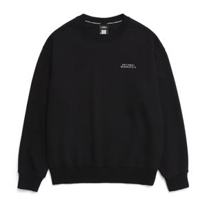 내셔널지오그래픽 N251USW902 라르가 세미오버핏 맨투맨 BLACK