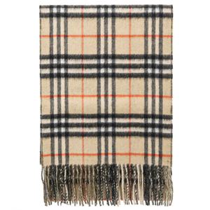 버버리 리버시블 체크 캐시미어 168 샌드 로크 8095702