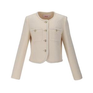 [숲]금장버튼 부클 트위드 자켓 (SB3TJM1A)