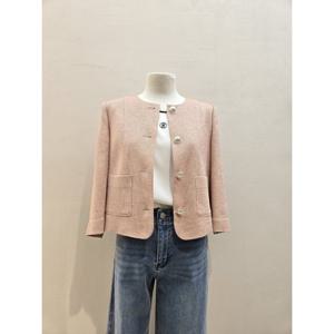 [숲]노카라 7부소매 트위드 자켓 (SB4JKM1)