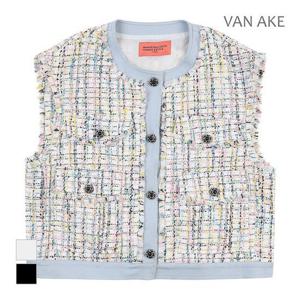 [반에이크]MARIO트위드 배색 베스트_VB34VTMD01Z