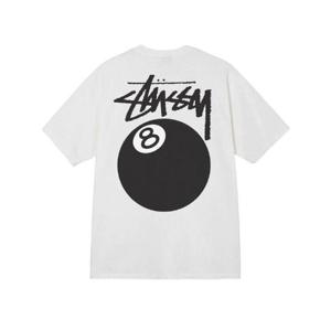 스투시 8볼 피그먼트 다이드 티셔츠 내츄럴   22SS 1904864