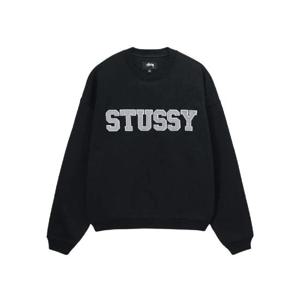 스투시 릴렉스드 오버사이즈드 크루넥 블랙 118517