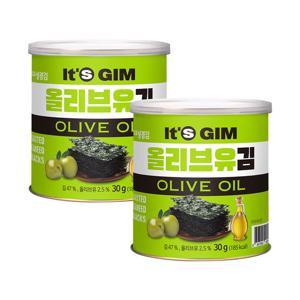 [성경김본사] 잇츠김 올리브유 캔김 30g 2개