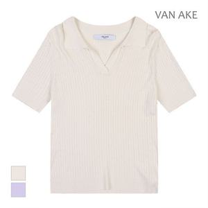 [반에이크]MARIO트임카라넥 반팔 니트_VB38KTUG06Z