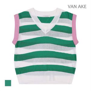 [반에이크]MARIO배색패턴 브이넥 베스트_VB38KVQ302Z
