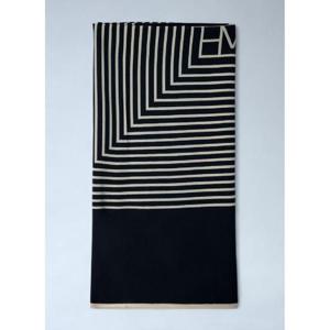 25 FW 토템 여성 모노그램 실크 스카프 tot0261002blk