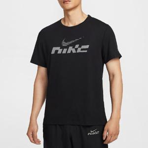 나이키반팔티 SQJ IB4128-010 마일러 플래시 남성 드라이 핏 UV 반팔 러닝 탑