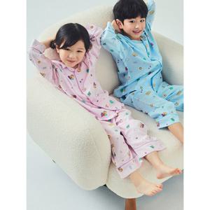 [탑텐키즈]공용) 카카오프렌즈 레이온 9부 파자마 셋업 MKF5UI3811