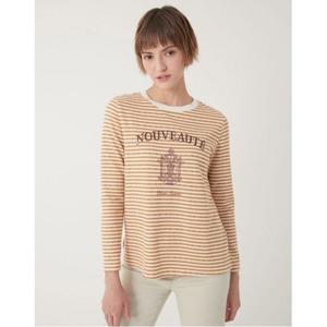 [올리비아로렌]텍스쳐 스트라이프 티셔츠__VVCAL3F8361