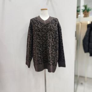 [나인스텝]호피V넥니트 N24NW4451BR_JJ