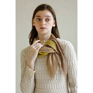 [요이츠]요이츠 컬러 배색 플리츠 스카프_YJ08AOPSC80