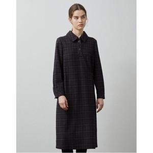 [올리비아로렌]체크 카라 원피스_VOBOA4W9251