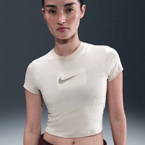 나이키반팔티 SQJ IH3907-072 스포츠웨어 칠 니트 여성 크롭 티셔츠