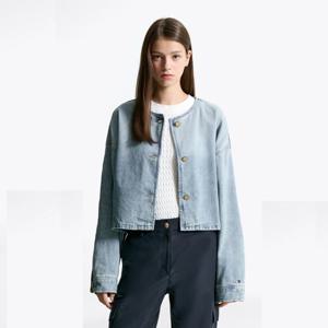 [타미힐피거(여성)]데님 쇼트 재킷 T22F6WJC031WT1