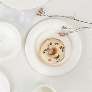 티니블랑 베일 스타일 도자기 접시 20cm 고품질 반찬 티니블랑접시 도자기접시