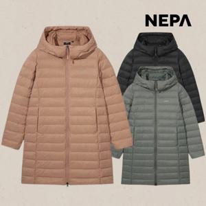 네파 여성 오리털 후드 롱 다운 자켓 경량 등산 패딩 7L82023