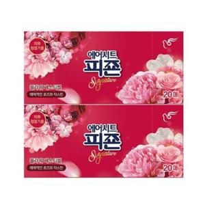 피죤 리치퍼퓸 의류청정기 섬유유연제 시트 20매 x 3 - 플라워페스티벌 향기로운 섬유 보호 건조기 시트