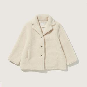 [플랙진]여성 오버핏 시어링 후리스 코트 (PWTH4CTL67W)