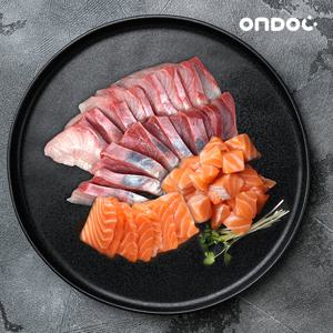 [온도씨]필렛 모듬회 4호 (필렛 방어300g,필렛 연어300g)