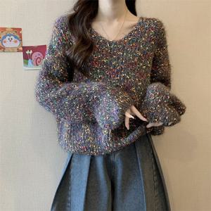 [올리비에스클로젯] 소프트 컬러믹스 니트_O2411KN160D