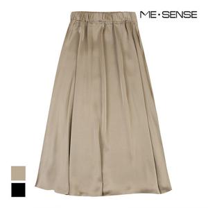 [미센스][미센스] 새틴 밴딩 롱스커트_MB3XSKM303Z (P003167437)