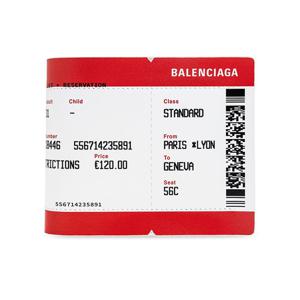 26 SS 발렌시아가 티켓 프린트 바이폴드 지갑 8465742AB5A