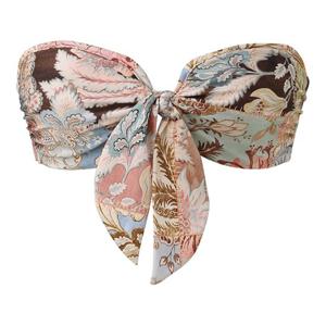 짐머만 플로럴 프론트 노트 스트랩리스 비키니 탑 6972WRS263 P