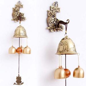 웰컴부엉이3P종 문종 문종 풍경 도어벨 벽장식소품 현관종