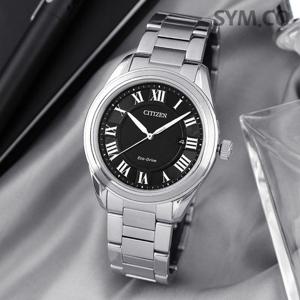 시티즌 AW1690-51E 에코드라이브 블랙 라운드 로마문자 클래식 남자 메탈 시계 d