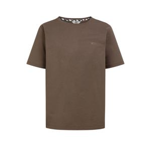 닥스 골프 여성 25SS 브라운 로고자수 반팔티셔츠 WNTS5B905W2