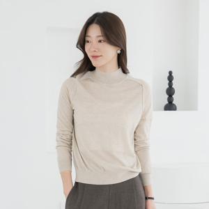 엄마옷 마담4060 메리노울반폴라니트 여성 데일리 -ZKN2512025-