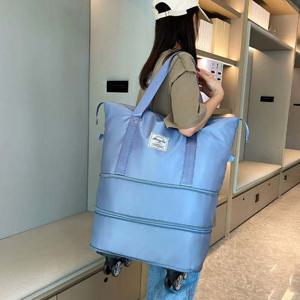 여행 나들이 탈부착 바퀴 2단 롤럽 빅사이즈 쇼퍼백