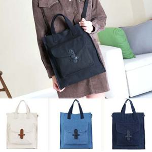 남녀공용 플랩형 클래식 캐주얼 토트 크로스 에코백