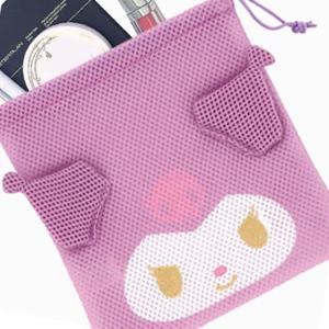 스케이터 파우치 쿠로미 메쉬 조리개 파우치백