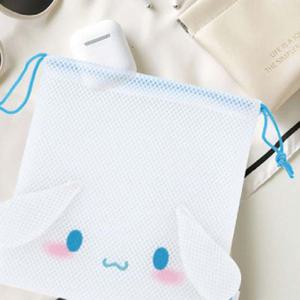 스케이터 파우치 시나모롤 메쉬 조리개 파우치백