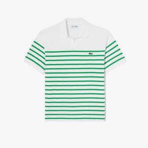[라코스테공식] 남성 오픈카라 마린 스트라이프 폴로 PH286E-54G UYX