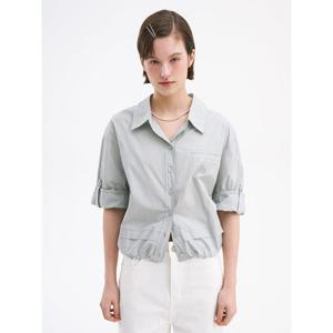 [올리브데올리브]7부 소매 아우터형 블라우스 (OW4MB424)