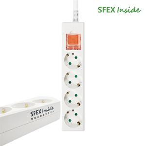 스펙스 자동소화 멀티탭 메인스위치 4구 5m