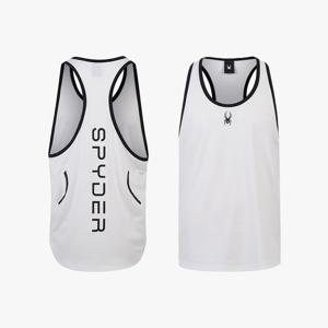 [스파이더] 남성 머슬핏 슬리브리스 SPJMCNSL202MWHT