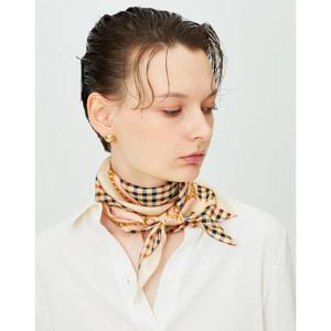 [닥스ACC][선물포장/쇼핑백동봉]베이지 체인프린트 삼각스카프&링 세트 DCSC4F825