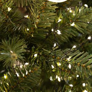 크리스마스 트리 지네전구 LED 연결형 400P 검정선 24V 2컬러 줄 조명 캠핑 카페 펜션 장식 파티