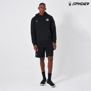 [스파이더] 남성 라드패드 와펜 5부 반바지 SPKMCNTR301MBLK