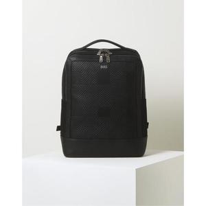 [닥스ACC]블랙 가죽배색 나일론 백팩 DBBA2F308BK