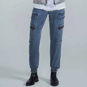 [버커루]남성 데님 카고 조거 밴딩 데님 팬츠 B235DP270P