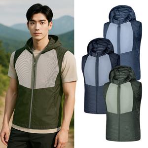 콜핑 남성 여름 메쉬 후드 경량 등산 조끼 KSC713SV4M