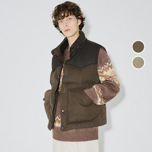 [버커루]남성 하이넥 다운 베스트 패딩 조끼 B244DW420P