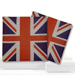 유니언잭 패브릭 방석/기모방석